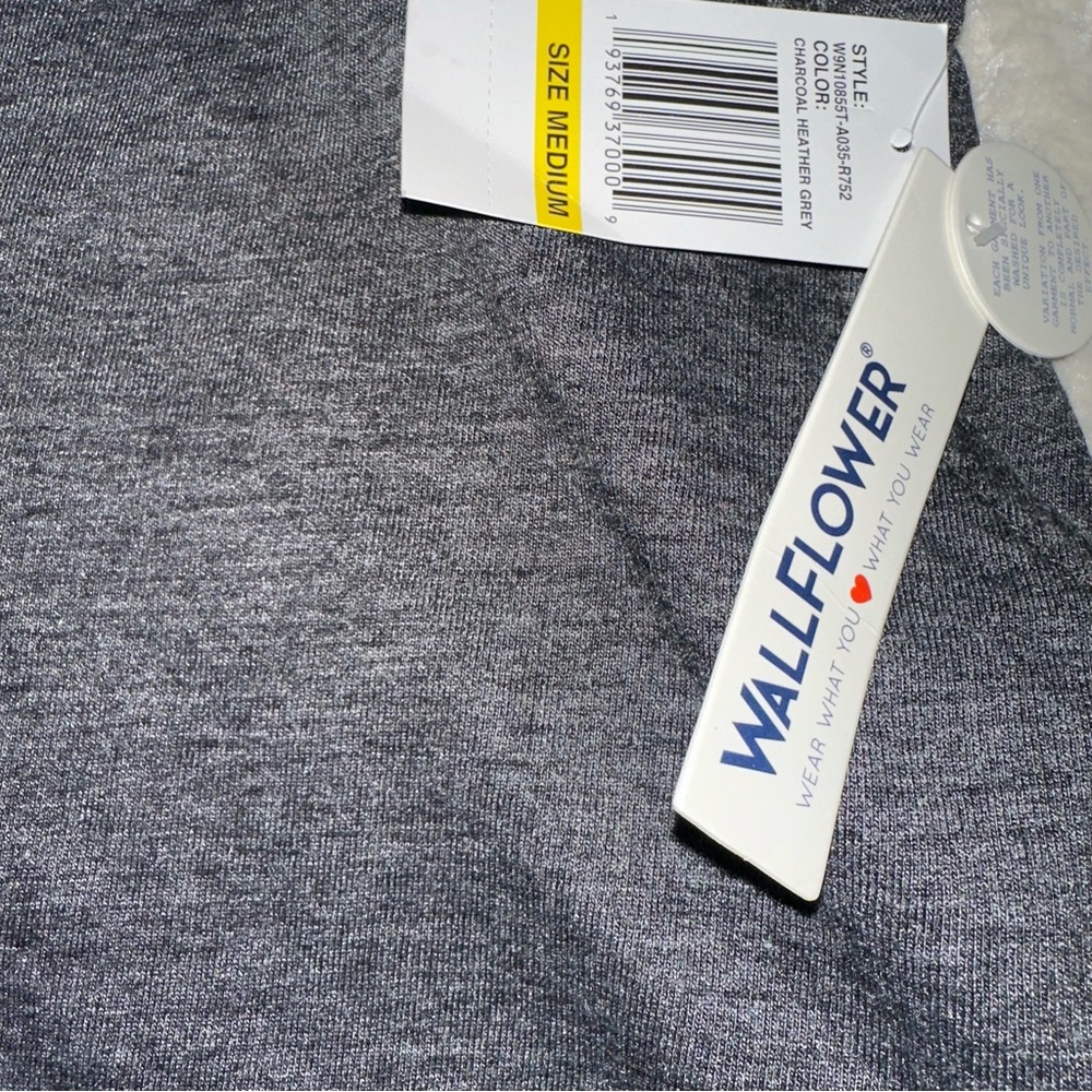 Wallflower‎ Women's Charcoal Overalls Shorts M - Picture 5 of 5
